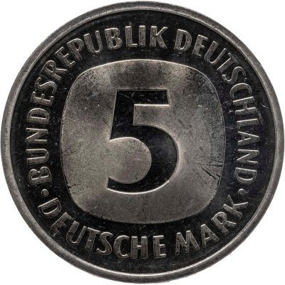 купить Германия 5 марок 1995 А