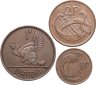 Купить Ирландия набор из 3 монет 1 и 2 пенни 1941-1988