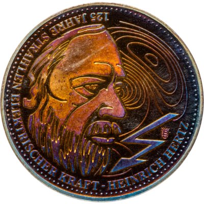 купить Медаль Германия "125 лет лучистой электроэнергии. Генрих Герц" 2013