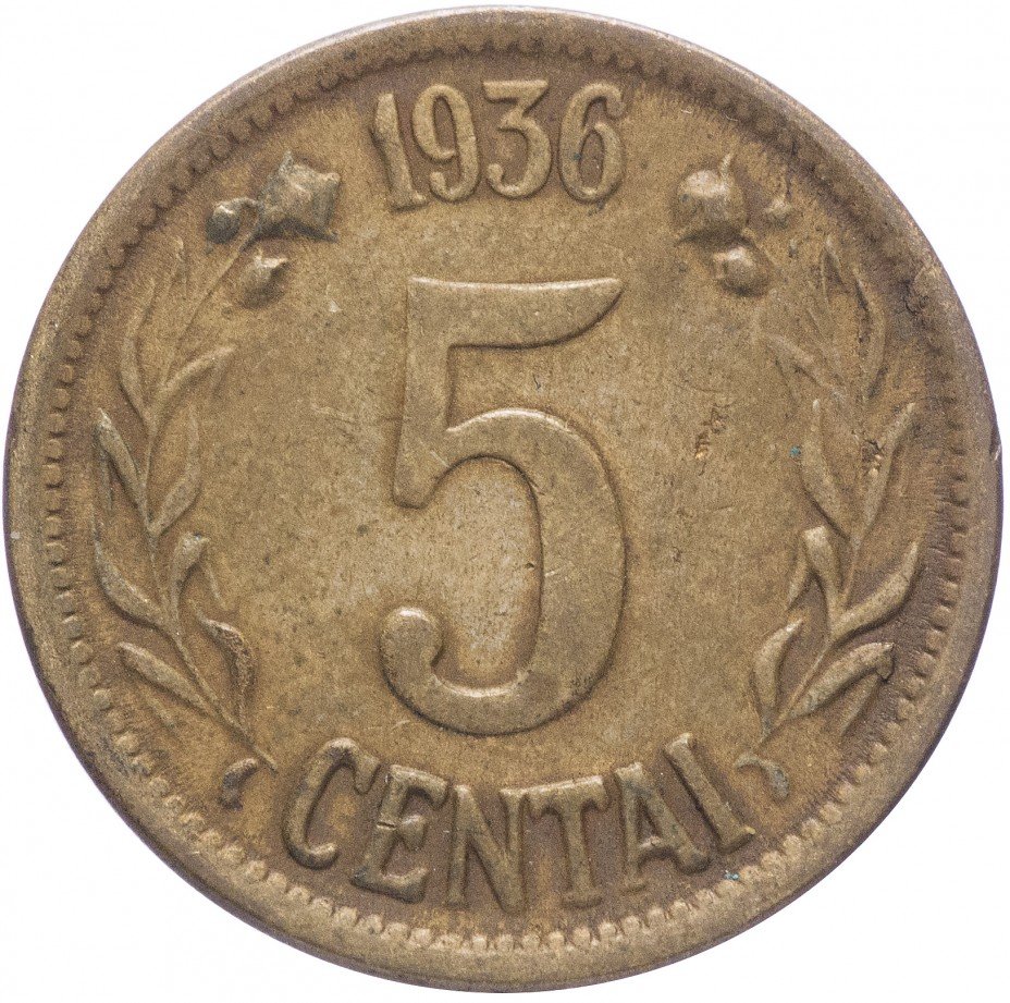 купить Литва 5 центов 1936