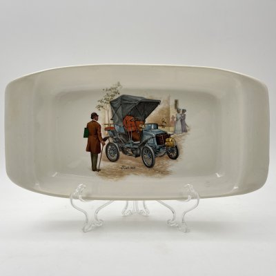 купить Лоток для мелочей, украшенный изображением автомобиля "Fiat 1901", фаянс, деколь, Западная Европа, 1950-1970 гг.