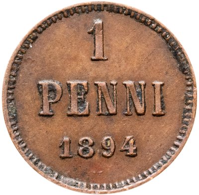 купить 1 пенни 1894, монета для Финляндии