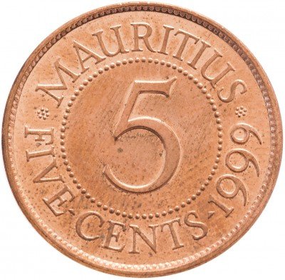 купить Маврикий 5 центов 1999