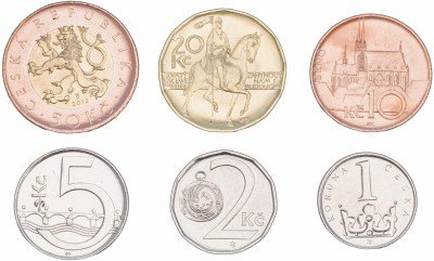 Купить Чехия набор монет 2009-2014 (6 штук)