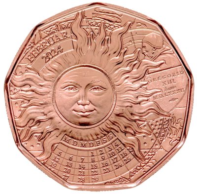 купить Австрия 5 евро (euro) 2024 "Календарь"