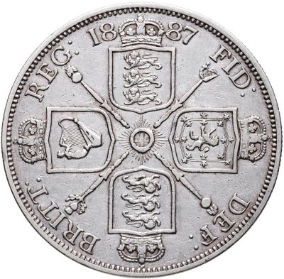 купить Великобритания 4 шиллинга ( 2 флорина, shillings) 1887