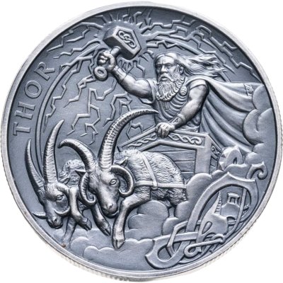 купить Остров Мэн 1 крона 2017 "Викинги - Тор"