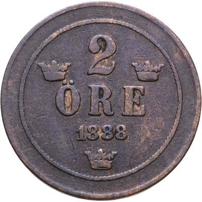купить Швеция 2 эре (ore) 1888