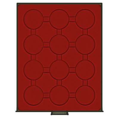 купить Бокс на 12 монет диаметром 46 мм в капсулах (Lindner, Германия)