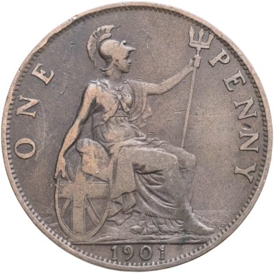 купить Великобритания 1 пенни (penny) 1901