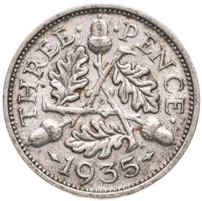 Купить Великобритания 3 пенса (pence) 1935