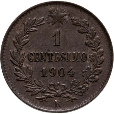 купить Италия 1 чентезимо (centesimo) 1904 R