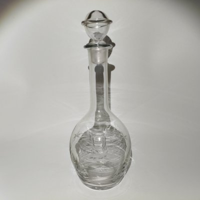 купить Штоф (графин) с растительным декором, стекло, СССР, 1950-1970 гг.