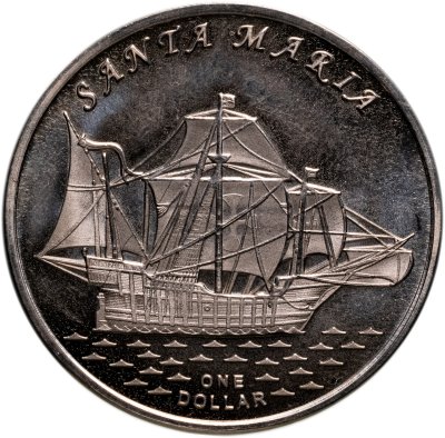 купить Кирибати, Остров Гилберта 1 доллар 2016 "Корабль Santa Maria"