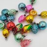 Купить Набор ёлочных игрушек "Малютка", стекло, металл, СССР, 1960-1980 гг.
