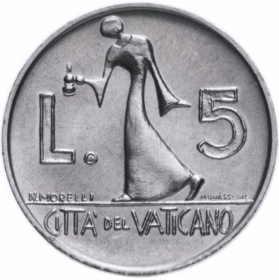 Купить Ватикан 5 лир 1978