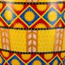 Купить Ваза (большая), декорированная символикой японского императорского двора и орнаментом "кикко" (亀甲) сохранения удачи, жизни, статуса, имущества и семьи, фарфор, трафарет, подрисовка, золочение, Япония, 1950-1970 гг.