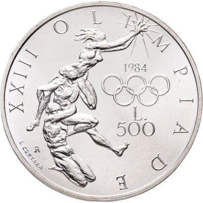 купить Сан-Марино 500 лир (lire) 1984 XXIII летние Олимпийские Игры, Лос-Анджелес 1984