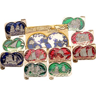 купить Набор значков "Россия поднимает паруса", СССР, Завод опытных и сувенирных изделий (г. Мытищи), 1970-1980 гг.