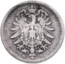 Купить Германия 20 пфеннигов (pfennig) 1874 D знак монетного двора: "D" - Мюнхен