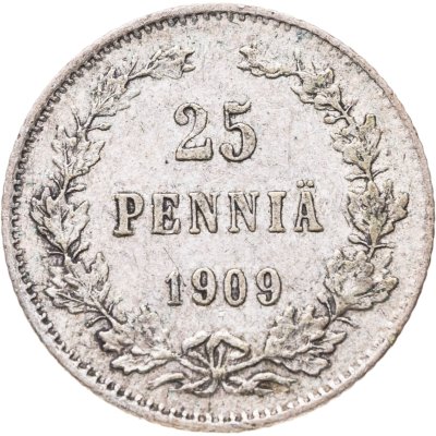 купить 25 пенни 1909 L монета для Финляндии