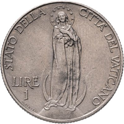 купить Ватикан 1 лира (lira) 1933-1934