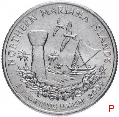 купить США 1/4 доллара (квотер, 25 центов) 2009 P "Северные Марианские острова"