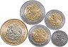 Купить Мексика, набор из 5 монет - 50 сентаво, 1, 2, 5 и 10 песо 2022 - 2023