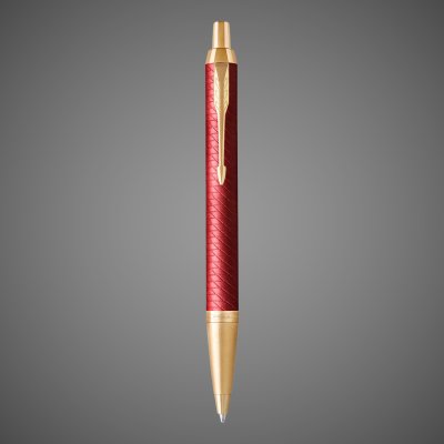 купить Шариковая ручка Parker IM Premium K318 Red GT, стержень: M, цвет чернил: blue, в подарочной упаковке., Лаки и смолы: лак, латунь, нержавеющая сталь, позолота, 2026 г.