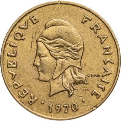купить Новые Гебриды 5 франков (francs) 1970