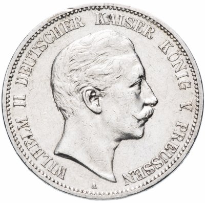 Купить Германская Империя (Пруссия) 5 марок 1907