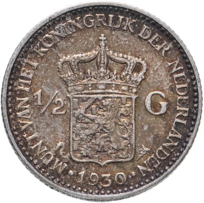 купить Нидерланды 1/2 гульдена (gulden) 1930