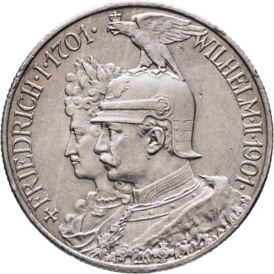 купить Германия (Империя) 2 марки (mark) 1901 "200 лет Пруссии"