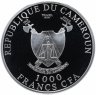 Купить Камерун 1000 франков 2012 "Речные гориллы", в футляре с сертификатом