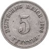 Купить Германия 5 пфеннигов (pfennig) 1906 A  знак монетного двора: "A" - Берлин