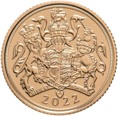 купить Великобритания 1/2 соверена (фунта) 2022 Королева Елизавета II