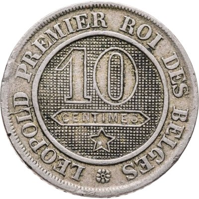 купить Бельгия 10 сантимов (centimes) 1864