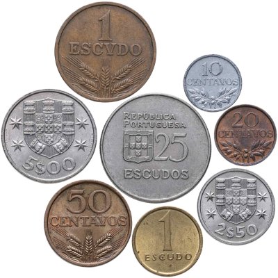 купить Португалия - набор монет 1969-1986 (8 штук)
