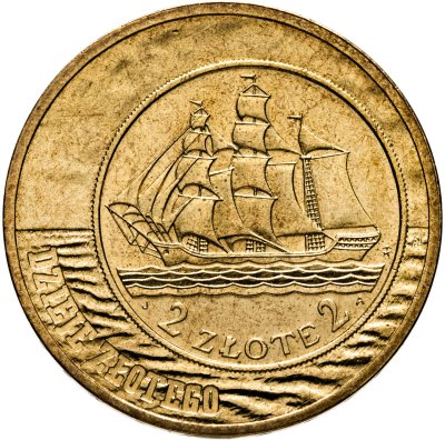 купить Польша 2 злотых 2005 "История злотого 1936 года (1936 roku (Żaglowiec))"