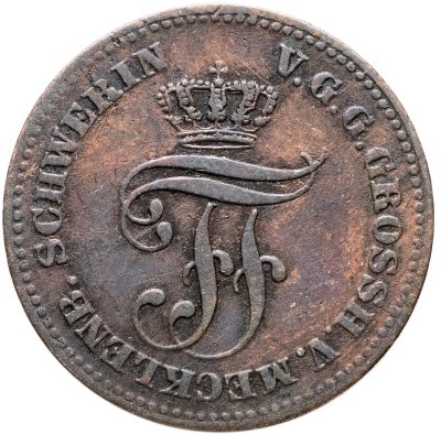 купить Германская империя, Мекленбург-Шверин 2 пфеннига 1872