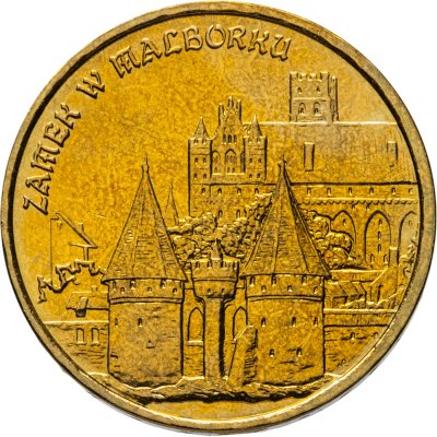 купить Польша 2 злотых 2002 "Памятники Польши - Замок Мариенбург"