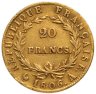 Купить Франция 20 франков (francs) 1806 с портретом Наполеона I Бонапарта