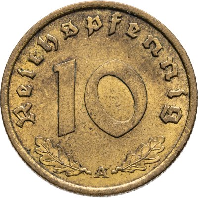 купить Германия (Третий рейх) 10 рейхспфеннигов (reichspfennig) 1938