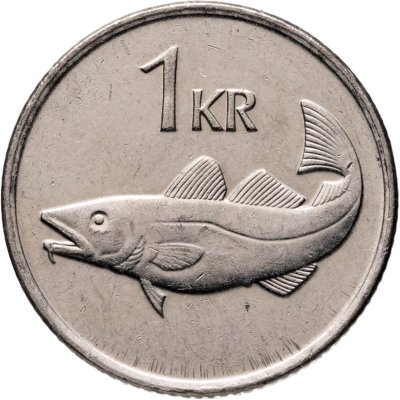 купить Исландия 1 крона 1996