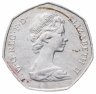 Купить Великобритания 50 пенсов (pence) 1973 Вступление в Европейское Экономическое Сообщество