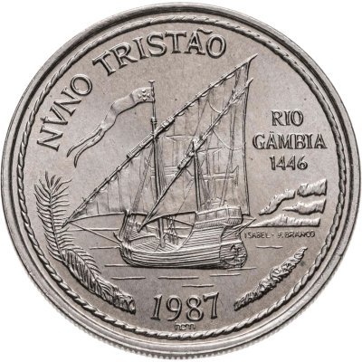 купить Португалия 100 эскудо (escudos) 1987 "Золотой век открытий - Нуну Триштан"