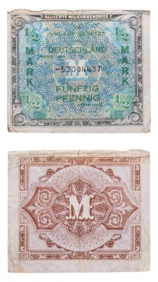 купить Германия 1/2 марок 1944