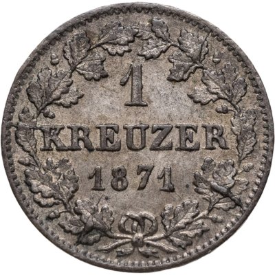 купить Бавария (Германия) 1 крейцер 1871