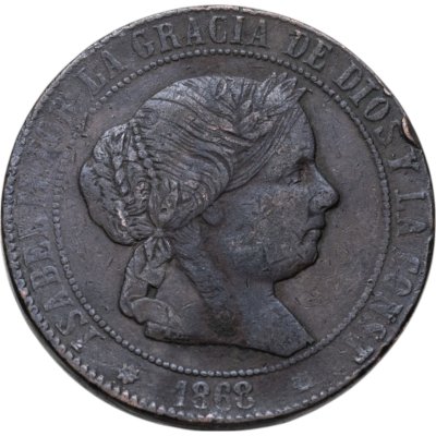 купить Испания 5 сентимо (centimos) 1868 Барселона