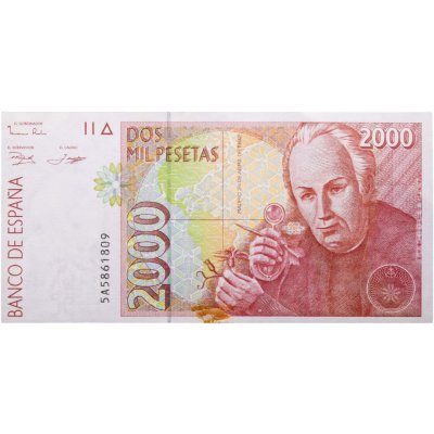 купить Испания 2000 песет 1992 года (Pick 162)